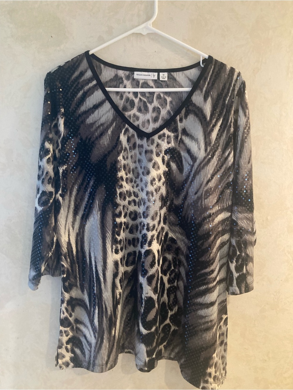 Susan Graver sequin top